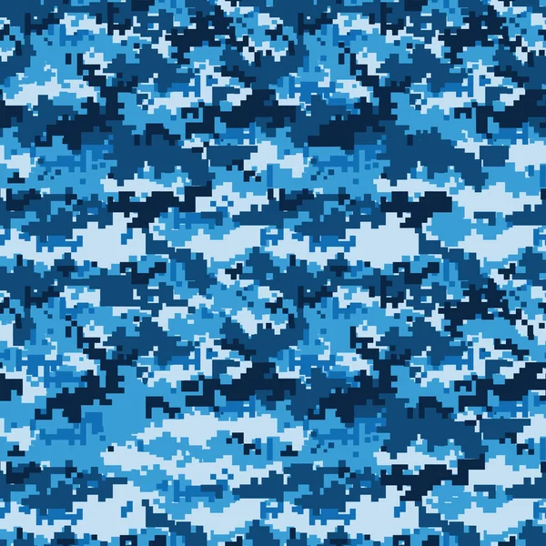Sömlös Mönster Kamouflage Pixelated Abstrakt Geometrisk Kamouflage Militär Struktur Tryck — Stock vektor