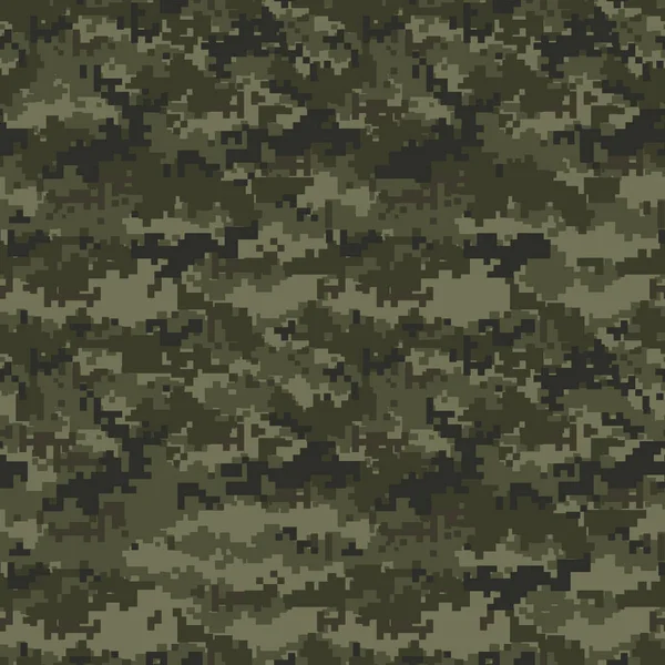 Padrão Sem Costura Camuflagem Pixelizada Camo Geométrico Abstrato Textura Militar Vetores De Stock Royalty-Free