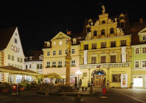 Erfurt am abend, deutschland — Stockfoto