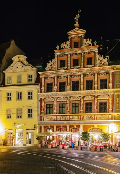 Erfurt på kvällen, Tyskland — Stockfoto