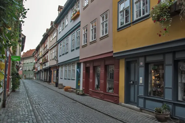 Bridge Kramerbrucke, Erfurt, Alemania — Foto de Stock