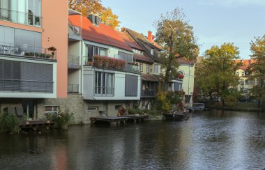 nehir gera quay Erfurt, Almanya