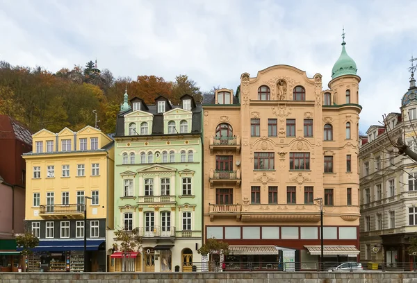 Embankment do rio Tepla, Karlovy Vary — Fotografia de Stock