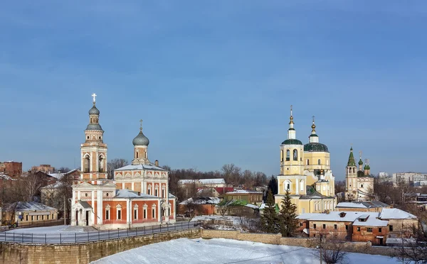 Historisches Zentrum der Stadt Serpuchow, Russland — Stockfoto