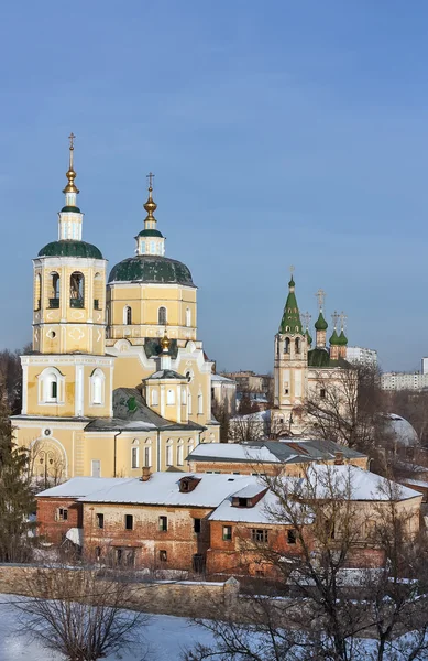 2 つの教会、セルプホフ、ロシア — ストック写真