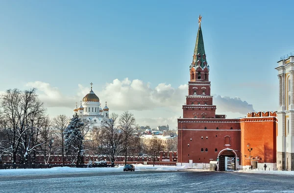 Torre di Borovitskaya. Mosca — Foto Stock