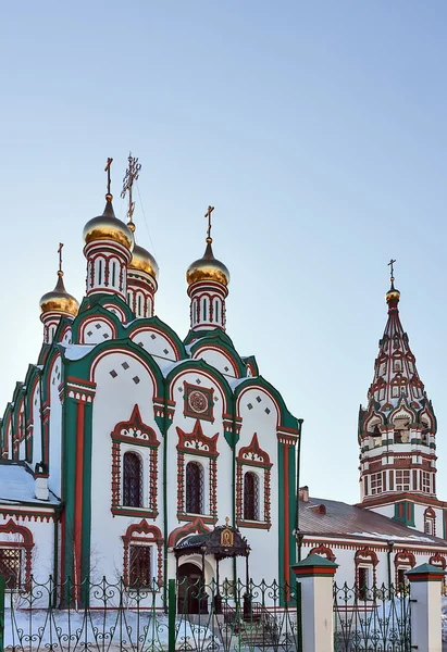 Kerk van Sint Nicolaas in khamovniki, moscow, Rusland — Stockfoto