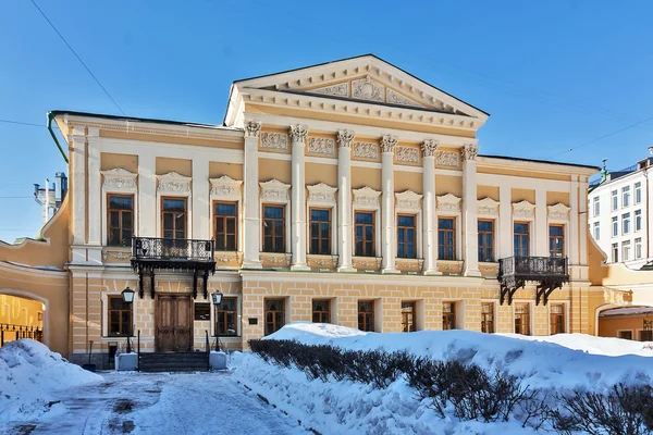 Construção de biblioteca de um nome de Pushkin, Moscou — Fotografia de Stock
