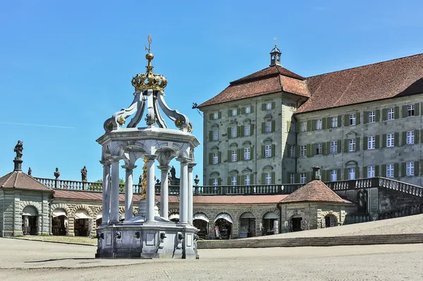 Opatství Einsiedeln, Švýcarsko — Stock fotografie