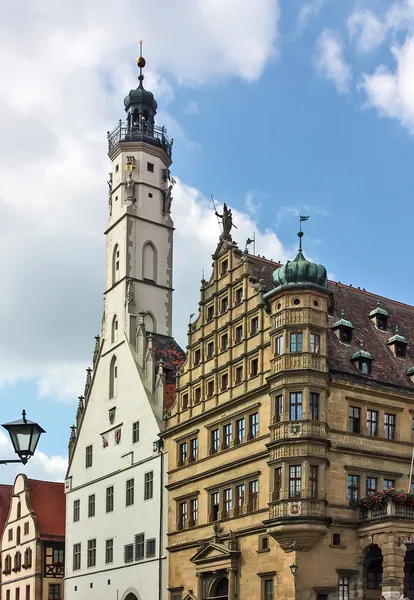 Rothenburg op de rivier tauber, Beieren, Duitsland — Stockfoto