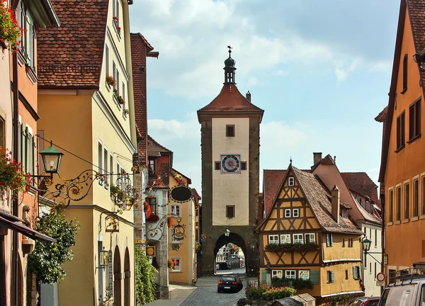 Rothenburg en el río Tauber, Bavaria, Alemania — Foto de Stock