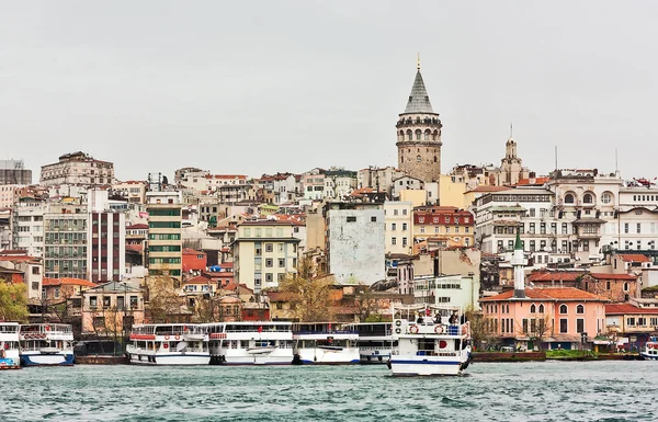 Utsikt över Galatatornet, istanbul — Stockfoto