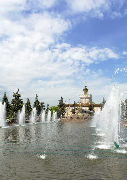 Flor de pedra da fonte, Moscou — Fotografia de Stock