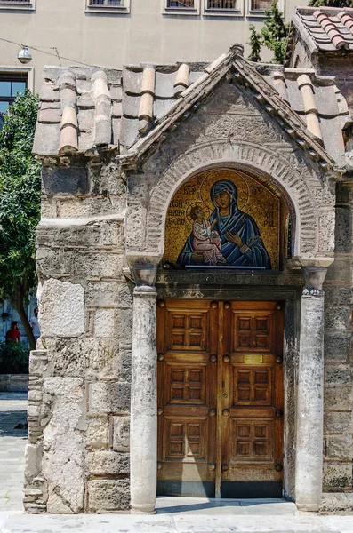 教会的 panaghia kapnikarea，雅典 — 图库照片