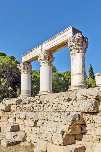 Octavia templo en antiguo corinto — Foto de Stock