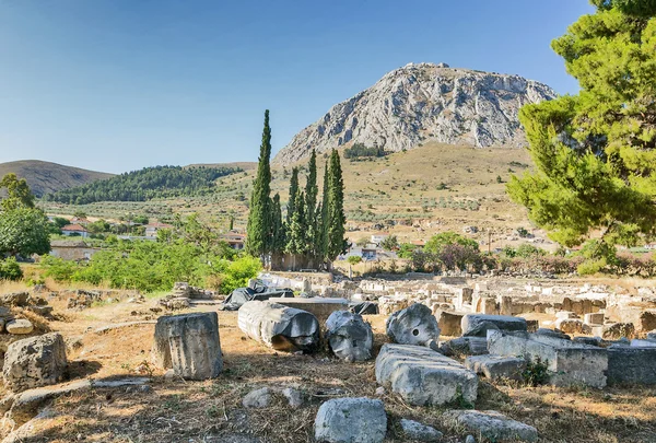 Ruinas de la antigua Corinto — Foto de Stock