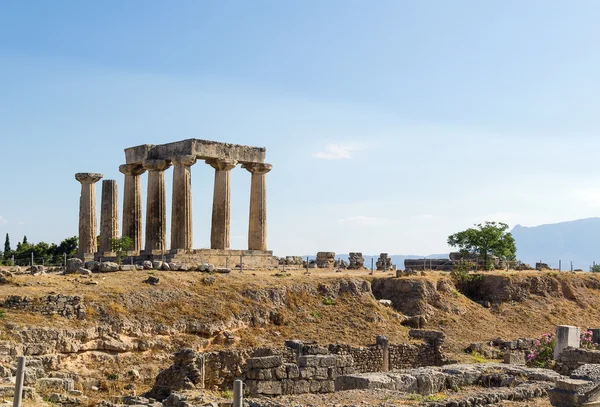 Templo de Apolo en Corinto Antiguo, Grecia —  Fotos de Stock