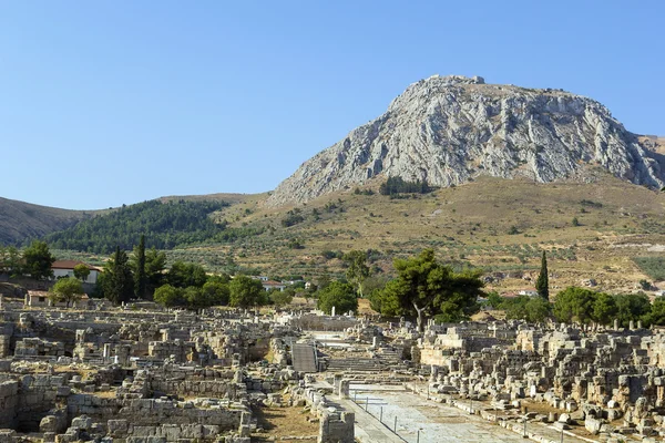 Ruinas de la antigua Corinto — Foto de Stock