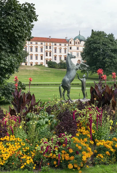 Celle zámecký park, Německo — Stock fotografie