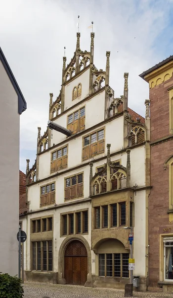 Historische huizen in lemgo, Duitsland — Stockfoto
