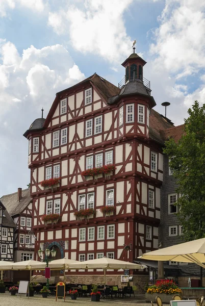 Центр города Мелсунген, Германия — стоковое фото