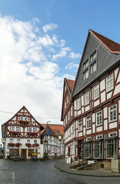 Straat in fritzlar, Duitsland — Stockfoto