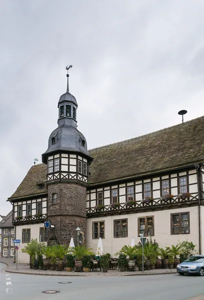 Straat in hoxter, Duitsland — Stockfoto