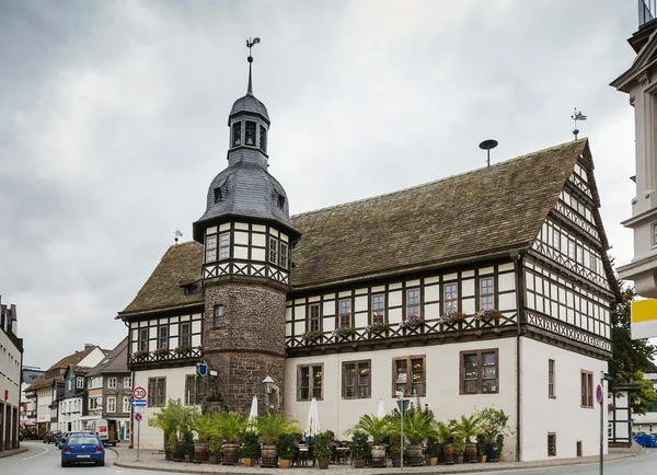 Straat in hoxter, Duitsland — Stockfoto