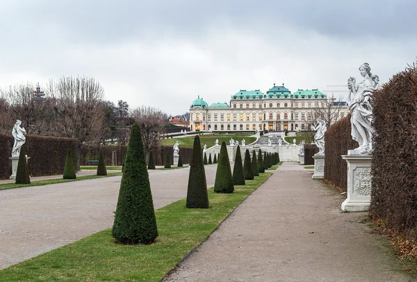 Det øvre Belvedere-palasset. Wien – stockfoto