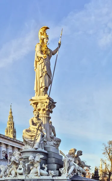 La estatua de Atenea, Viena — Foto de Stock