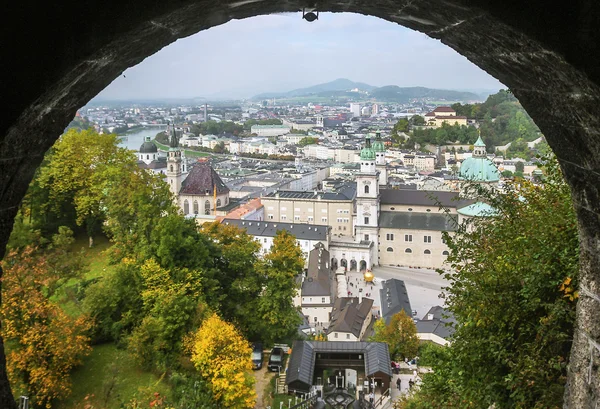 奥地利萨尔茨堡历史中心的 — 图库照片