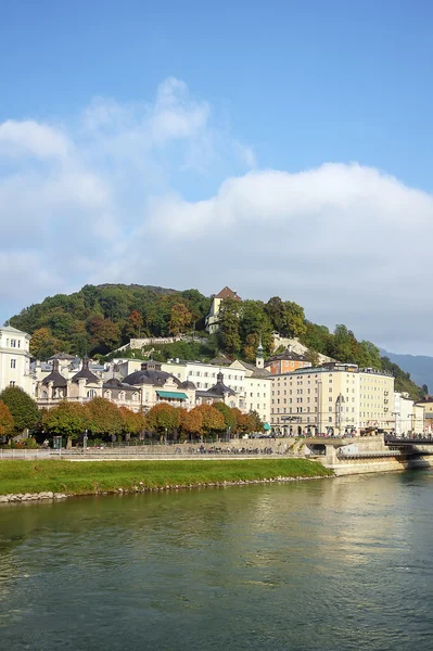 Salzach river in Salzburg, Áustria — Fotografia de Stock