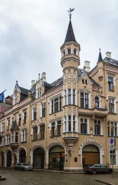 evi tarzında bir art nouveau, riga