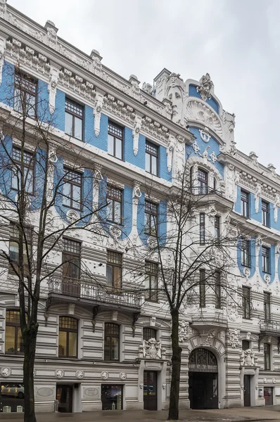 Binanın art nouveau tarzında, riga — Stok fotoğraf