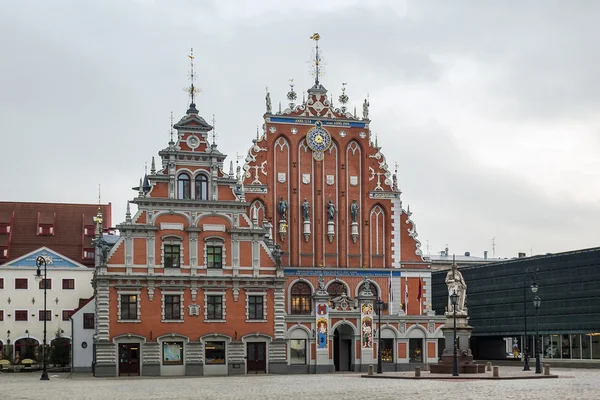 The building of the Brotherhood of Blackheads, Riga — Stock Photo, Image