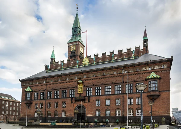 Kopenhagener Rathaus — Stockfoto