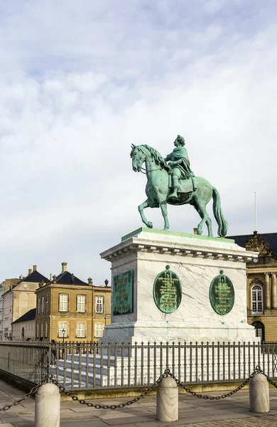 Standbeeld van Frederik v, Kopenhagen — Stockfoto