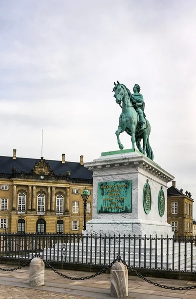 Standbeeld van Frederik v, Kopenhagen — Stockfoto