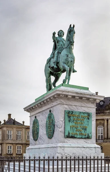 Staty av Fredrik v, Köpenhamn — Stockfoto