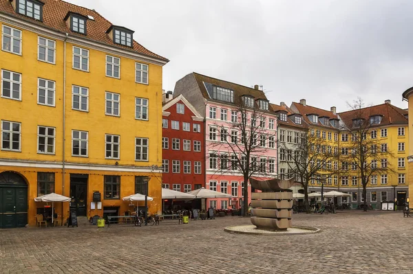 Praça no centro de Copenhaga — Fotografia de Stock
