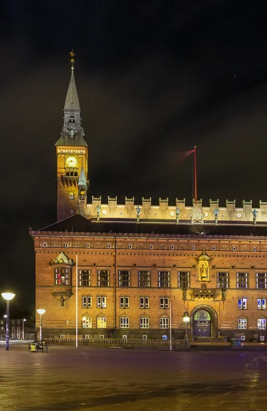 Copenhagen City Hall in evening — Stock Photo, Image