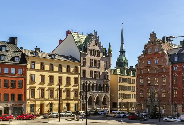 Quadrat in gamla stan, stockholm — Stockfoto