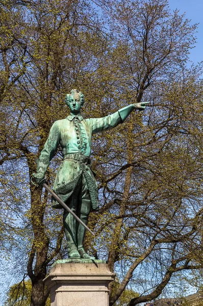 查理十二世，斯德哥尔摩的雕像 — 图库照片