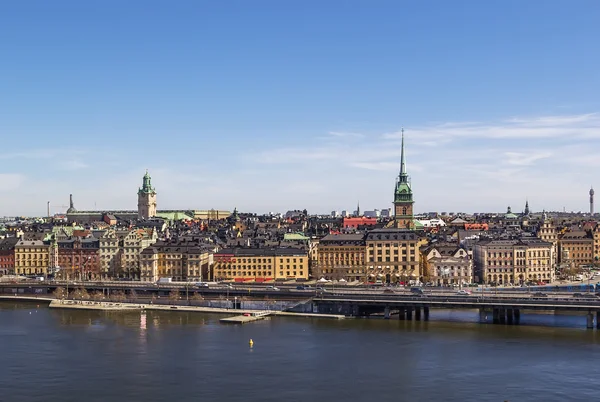 Vista su Gamla Stan, Stoccolma — Foto Stock