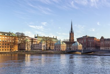 görünümünü gamla stan ve riddarholme, stockholm
