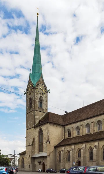 Fraumunster kyrka — Stockfoto