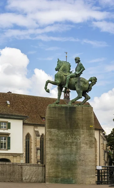 Monument över hans waldmann, zurich — Stockfoto