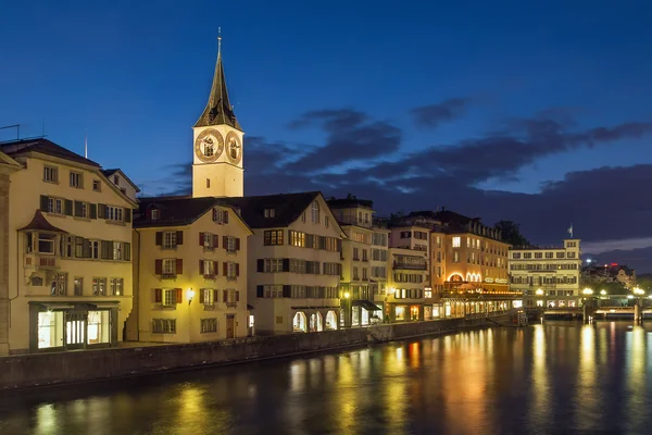 Церковь Святого Петра в Цюрихе — стоковое фото