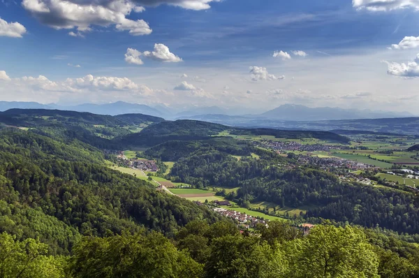 Вид з гори uetliberg, Цюріху — стокове фото