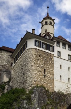 Aarburg Castle located high above the Aarburg